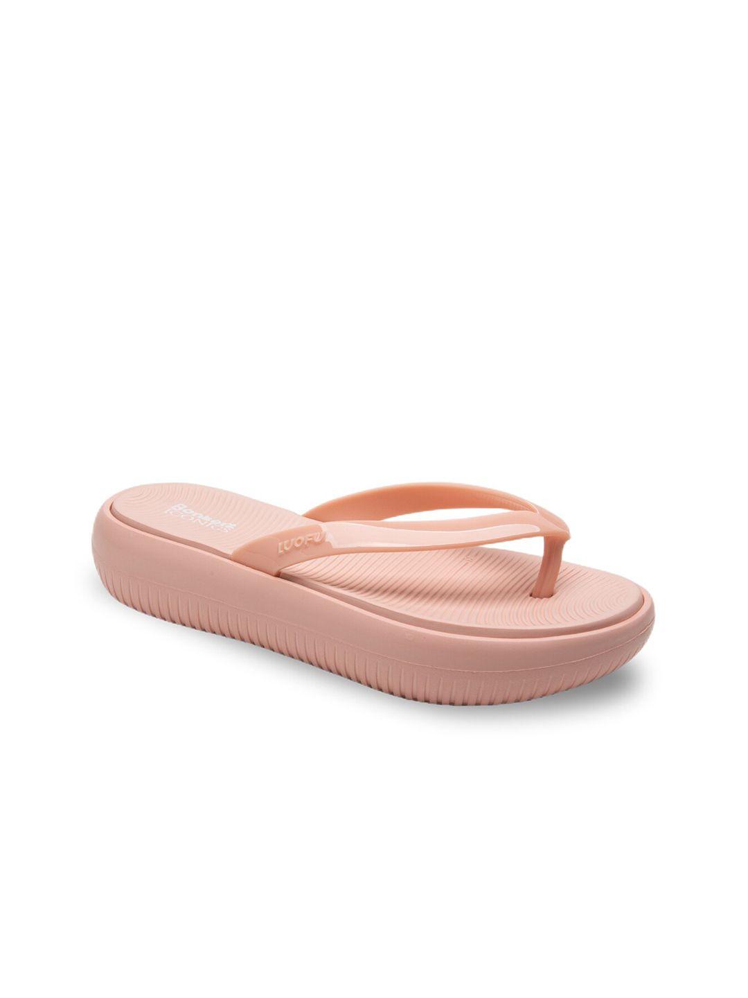 bonkerz-women-peach-coloured-croslite-thong-flip-flops