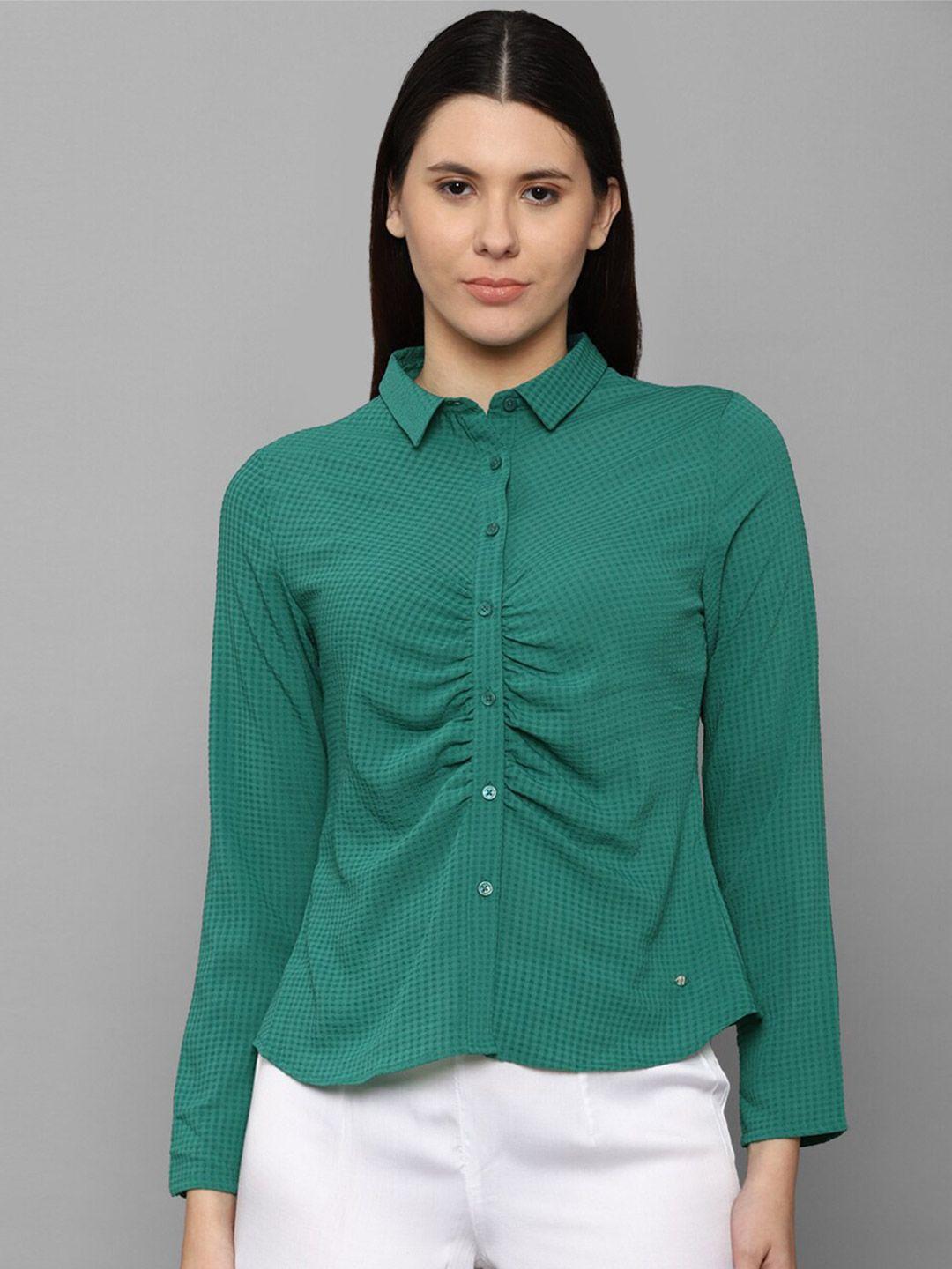 allen-solly-woman-women-green-casual-shirt