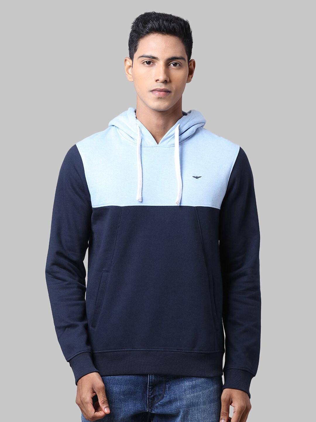 park-avenue-men-navy-blue-colourblocked-hooded-cotton-sweatshirt