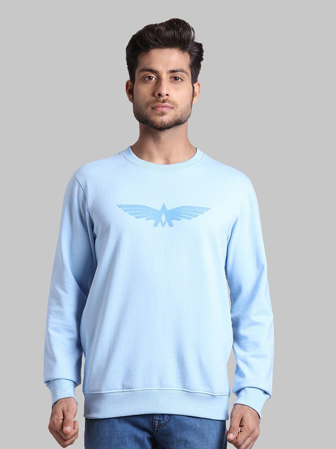 park-avenue-men-blue-printed-cotton-sweatshirt