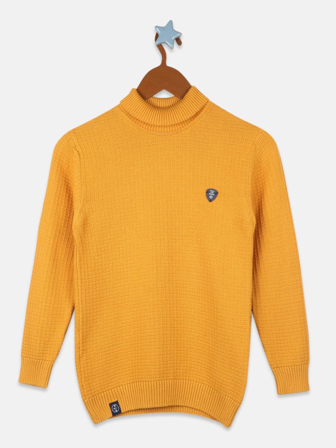 monte-carlo-boys-mustard-yellow-pure-cotton-cable-knit-pullover