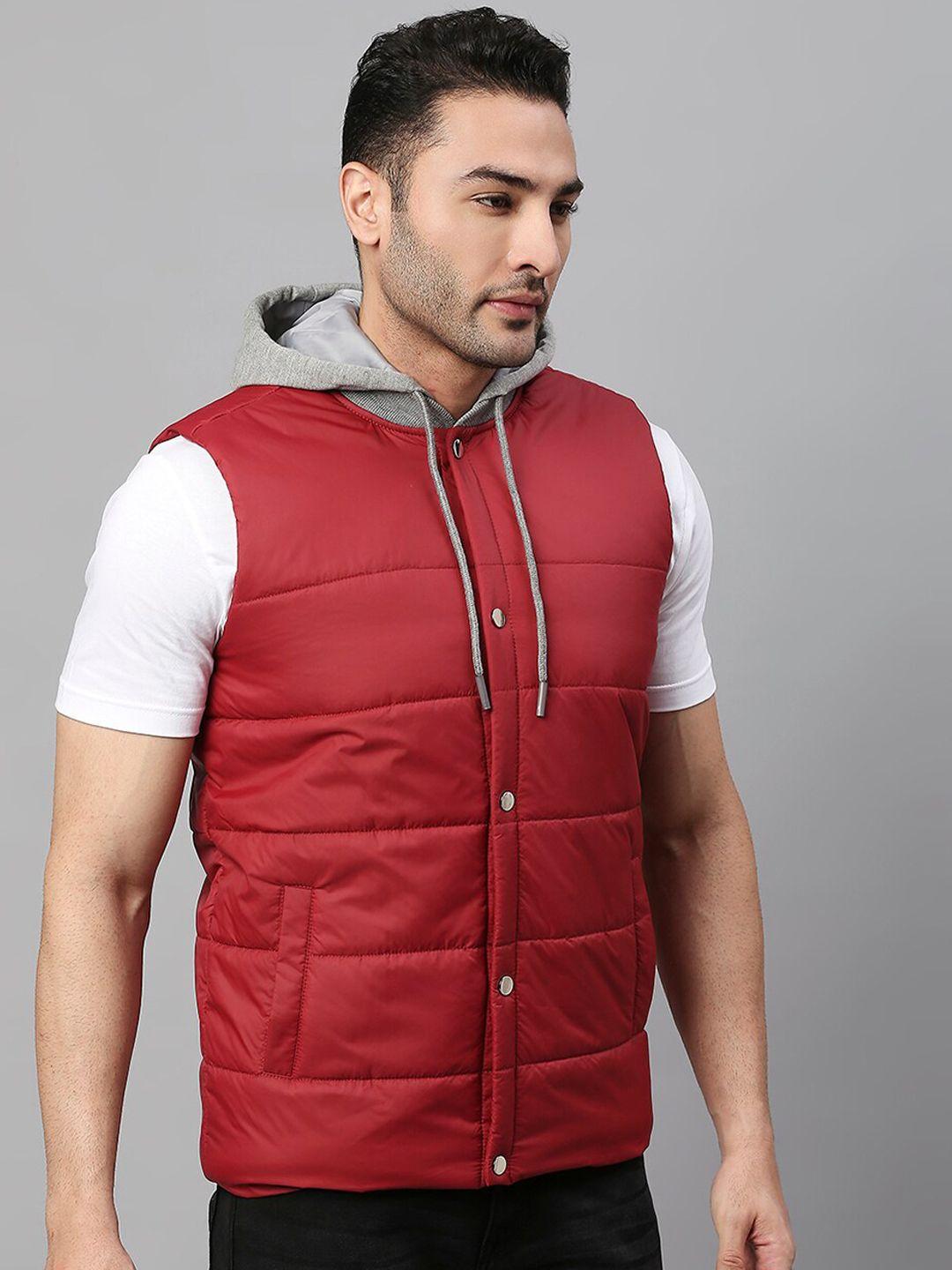 dennis-lingo-men-red-grey-lightweight-open-front-jacket