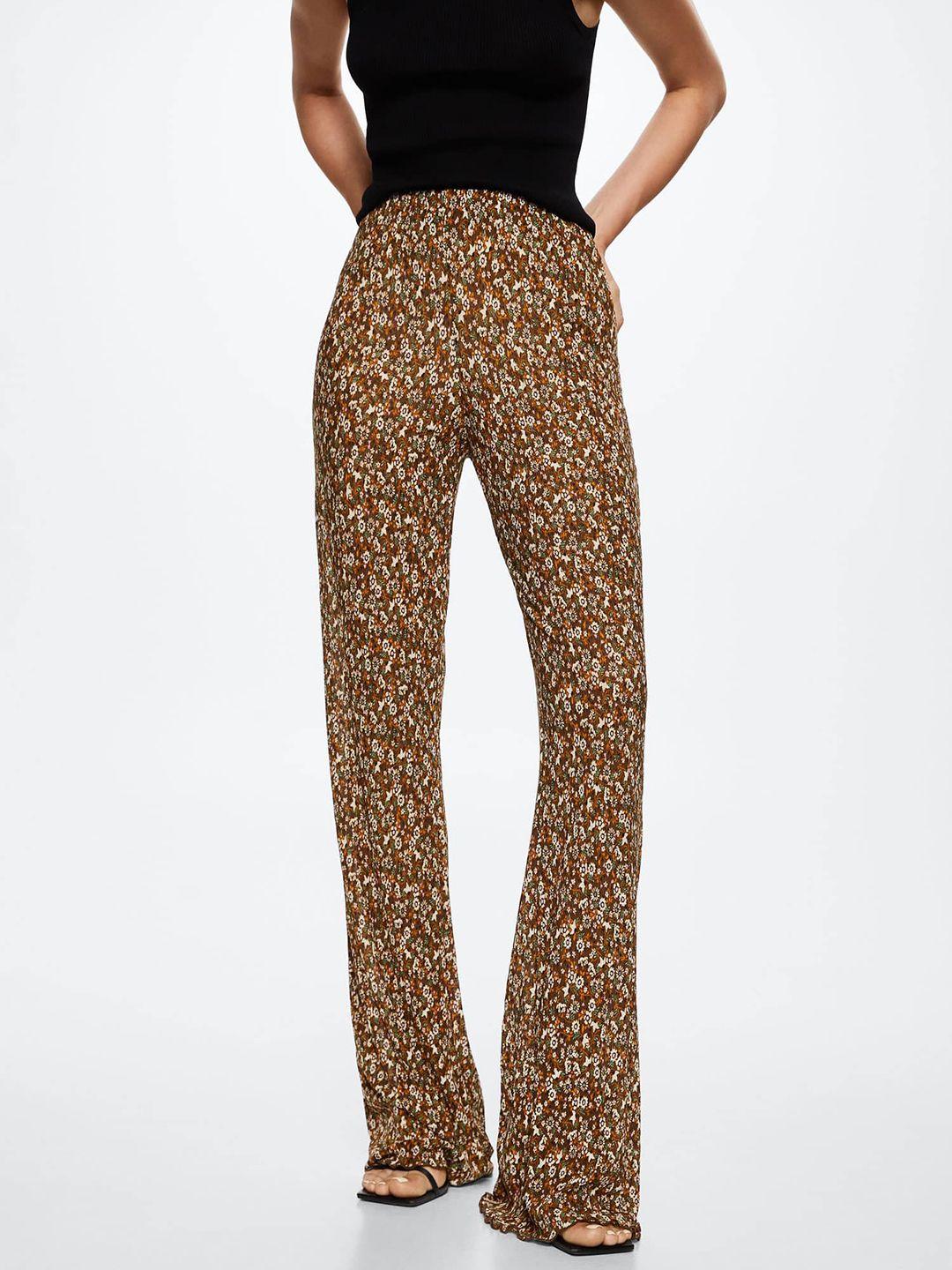 mango-women-brown-floral-printed-sustainable-trousers