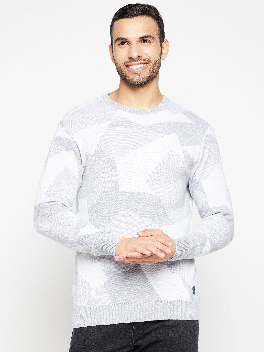 duke-men-grey-&-white-geometric-printed-pullover