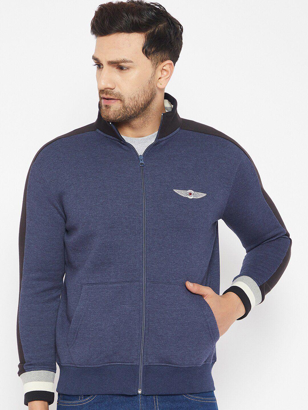 harbor-n-bay-men-blue-solid-front-open-high-neck-sweatshirt