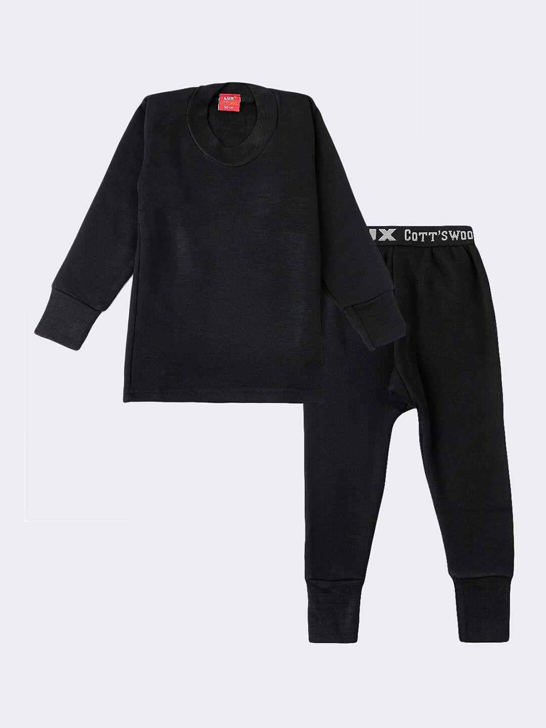 lux-cottswool-boys-black-solid-cotton-thermal-set