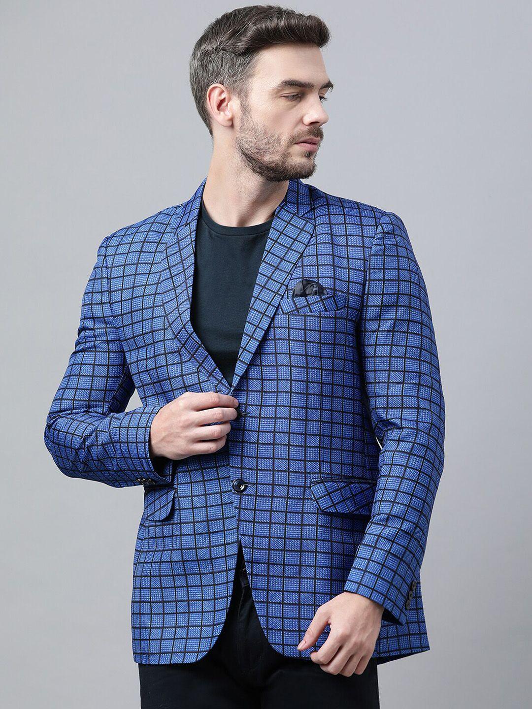 hangup-men-blue-checked-single-breasted-blazers