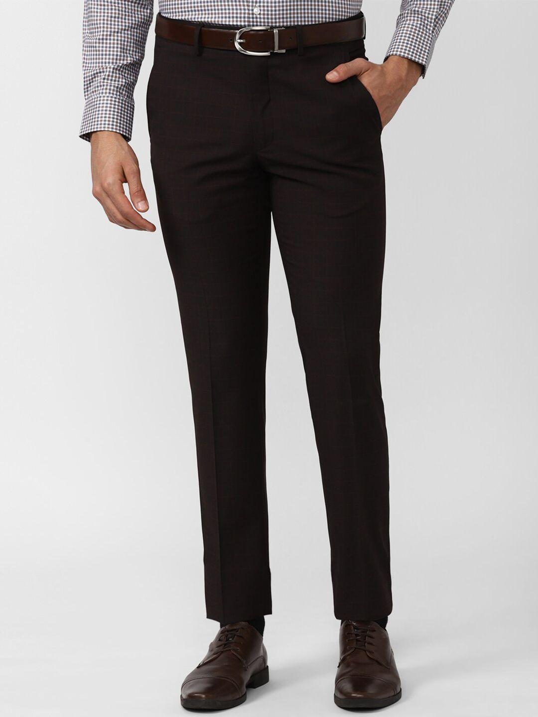 van-heusen-men-black-slim-fit-trousers