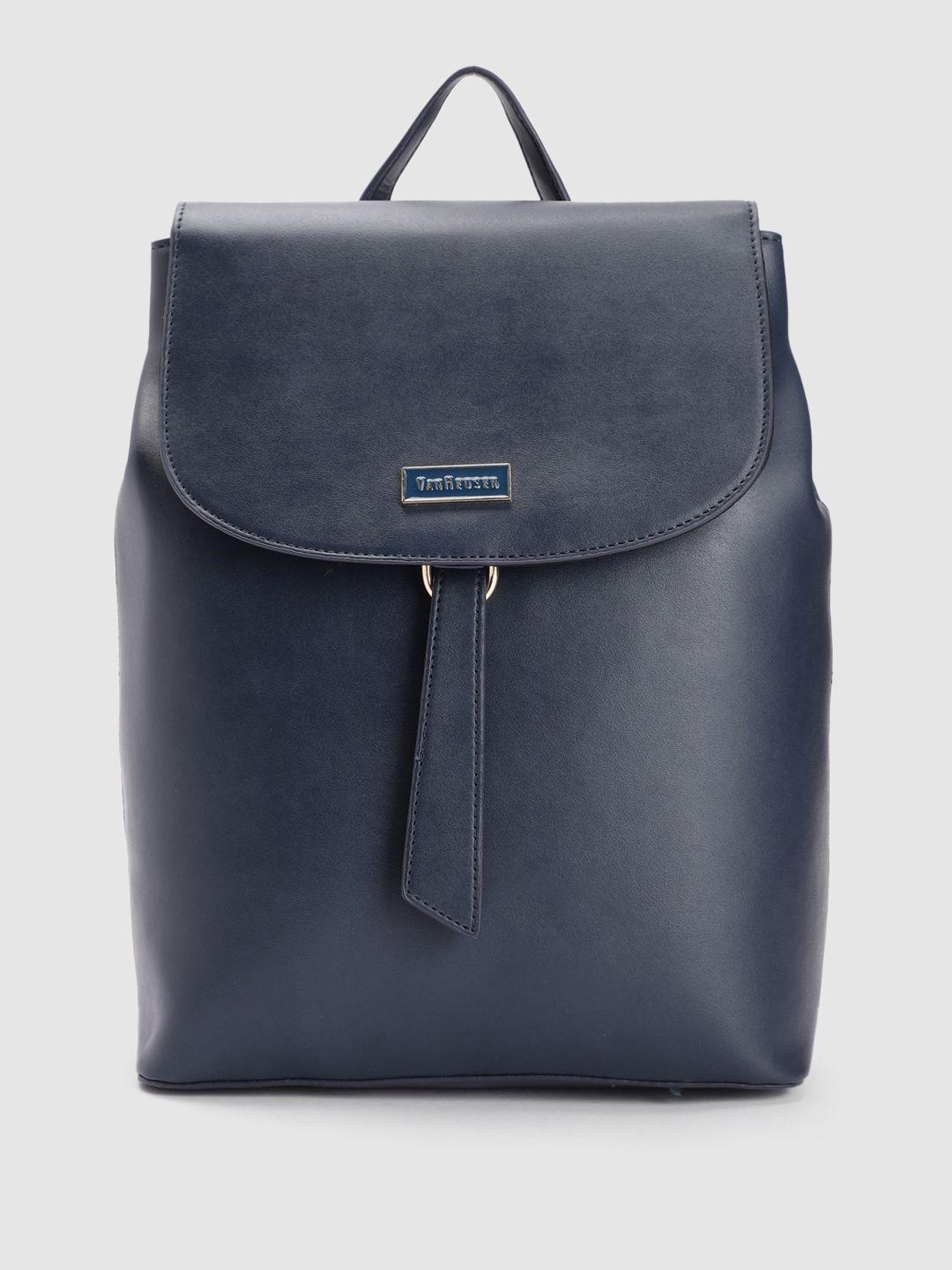van-heusen-women-solid-tasselled-backpack