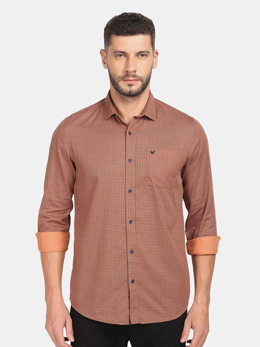 blackberrys-men-rust-slim-fit-printed-casual-shirt
