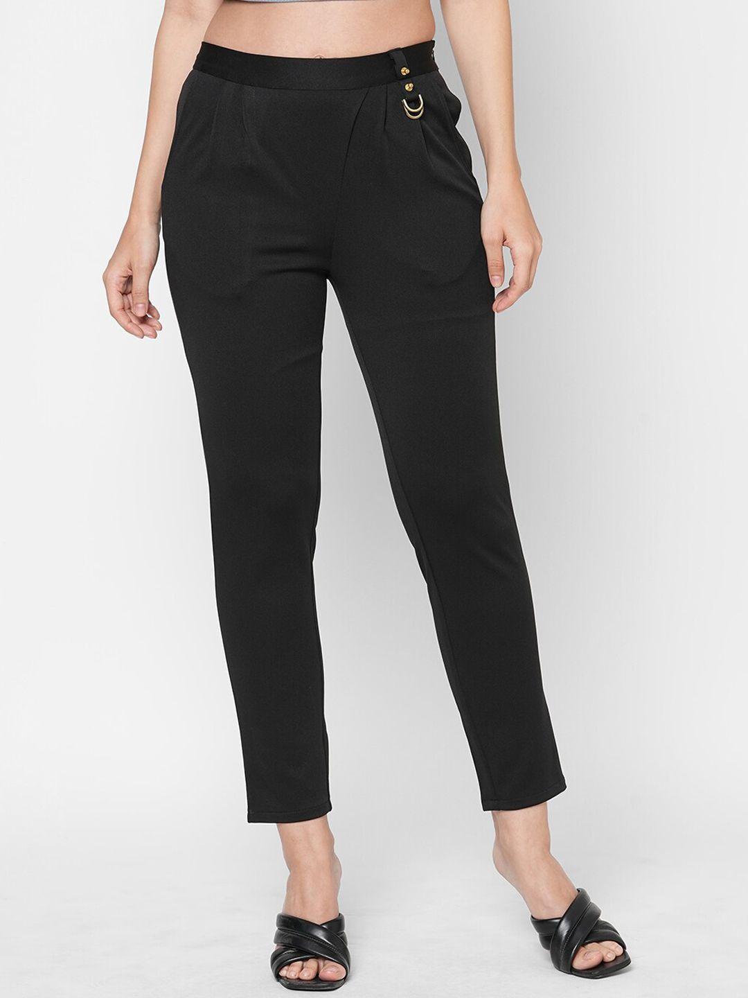 mish-women-black-smart-skinny-fit-wrinkle-free-trouser