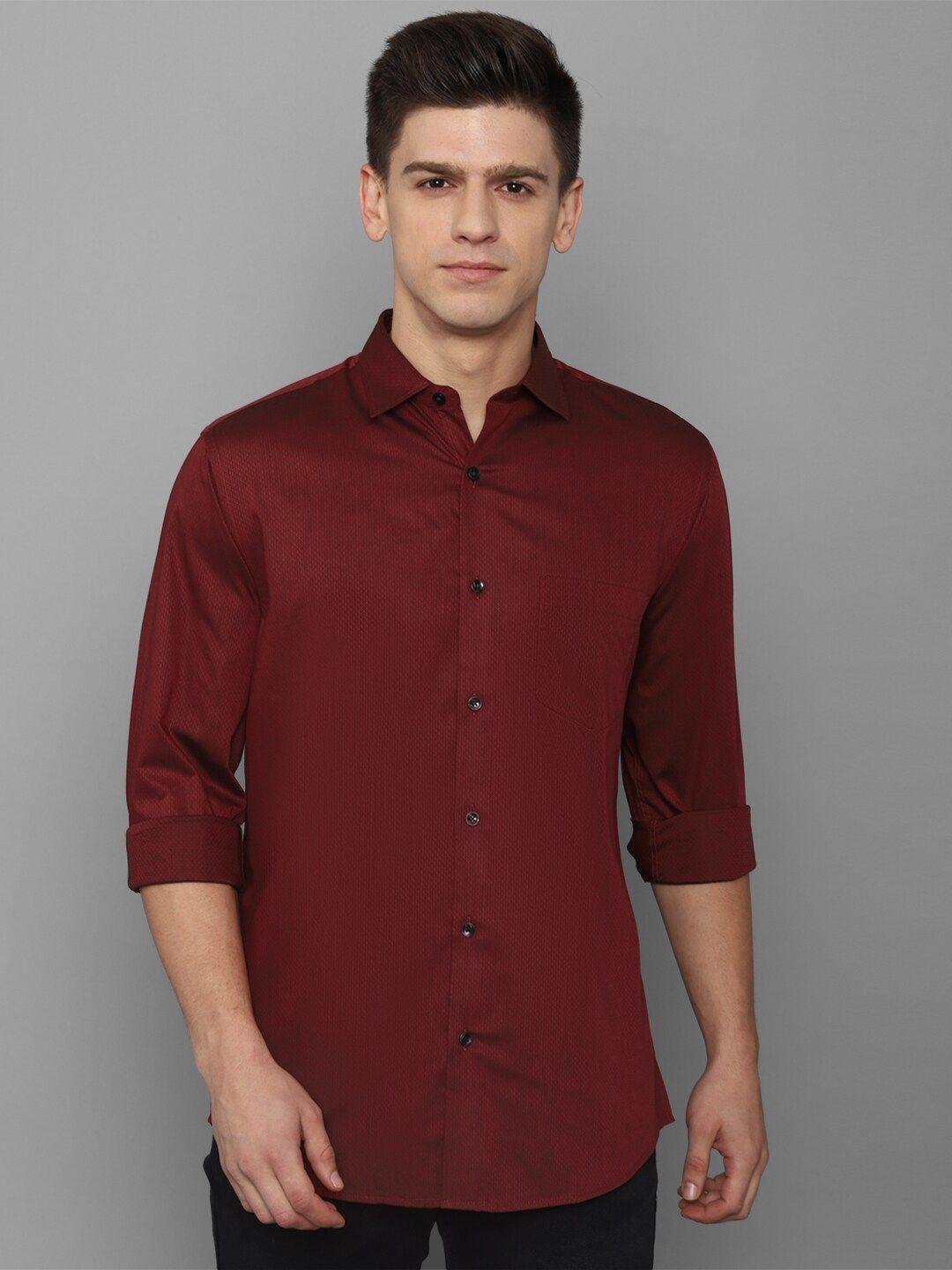 allen-solly-men-maroon-slim-fit-cotton-casual-shirt