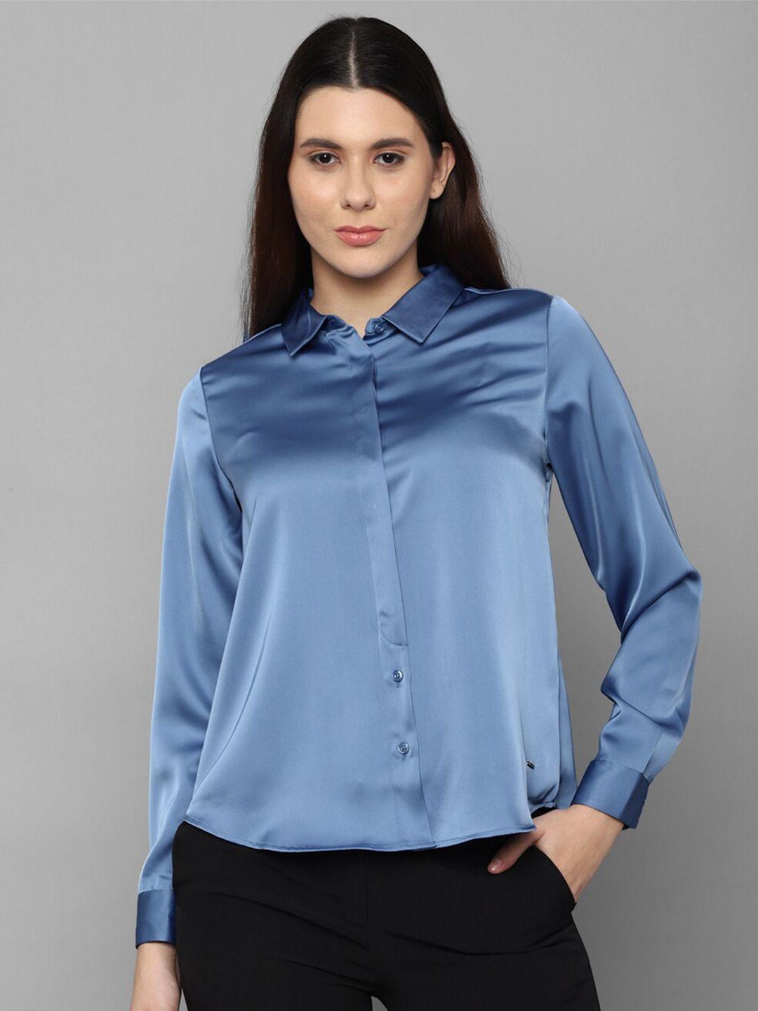 allen-solly-woman-women-blue-casual-shirt