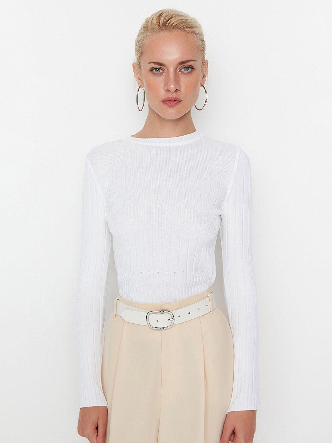 trendyol-women-white-pullover