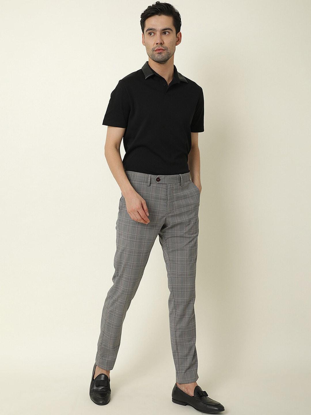 rare-rabbit-men-grey-checked-slim-fit-cotton-trousers