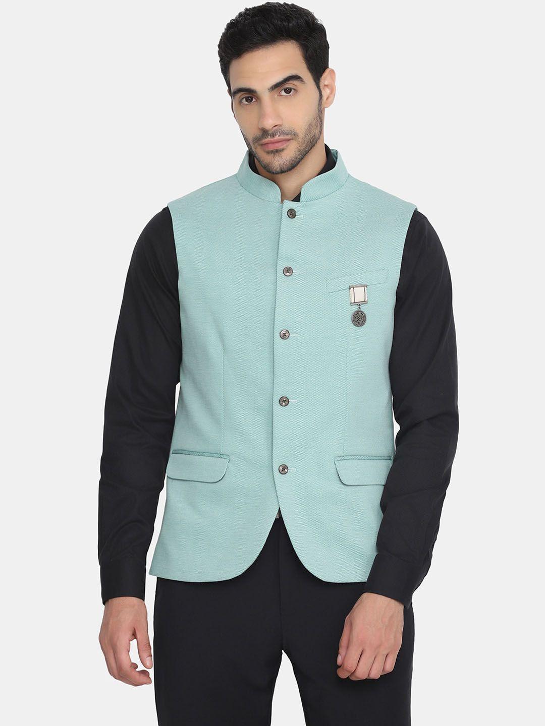 blackberrys-men-solid-slim-fit-woven-nehru-jacket