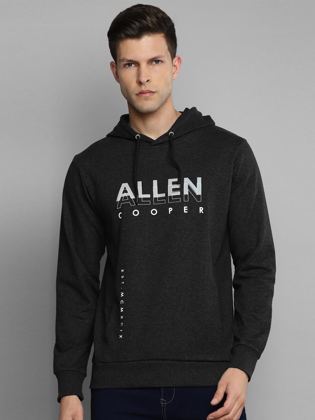 allen-cooper-men-black-printed-hooded-sweatshirt