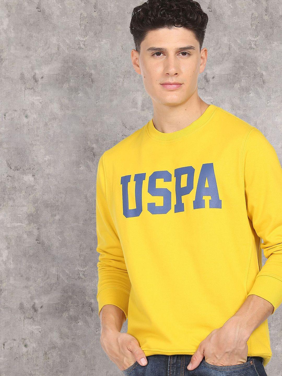 u-s-polo-assn-denim-co-men-yellow-printed-cotton-sweatshirt