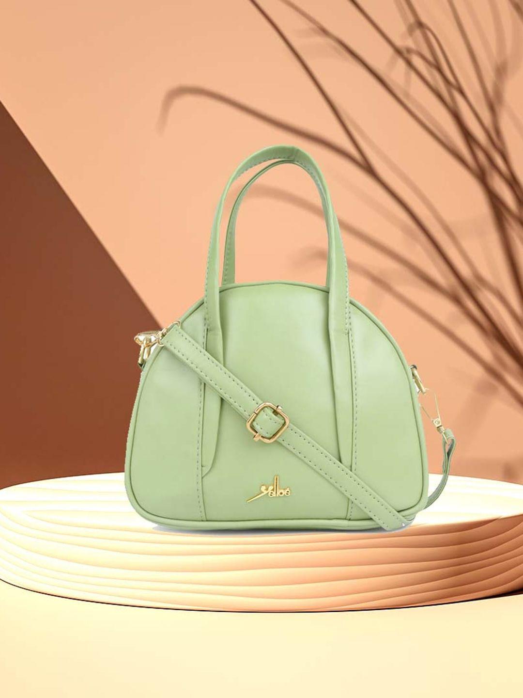 yelloe-women-green-structured-handheld-bag
