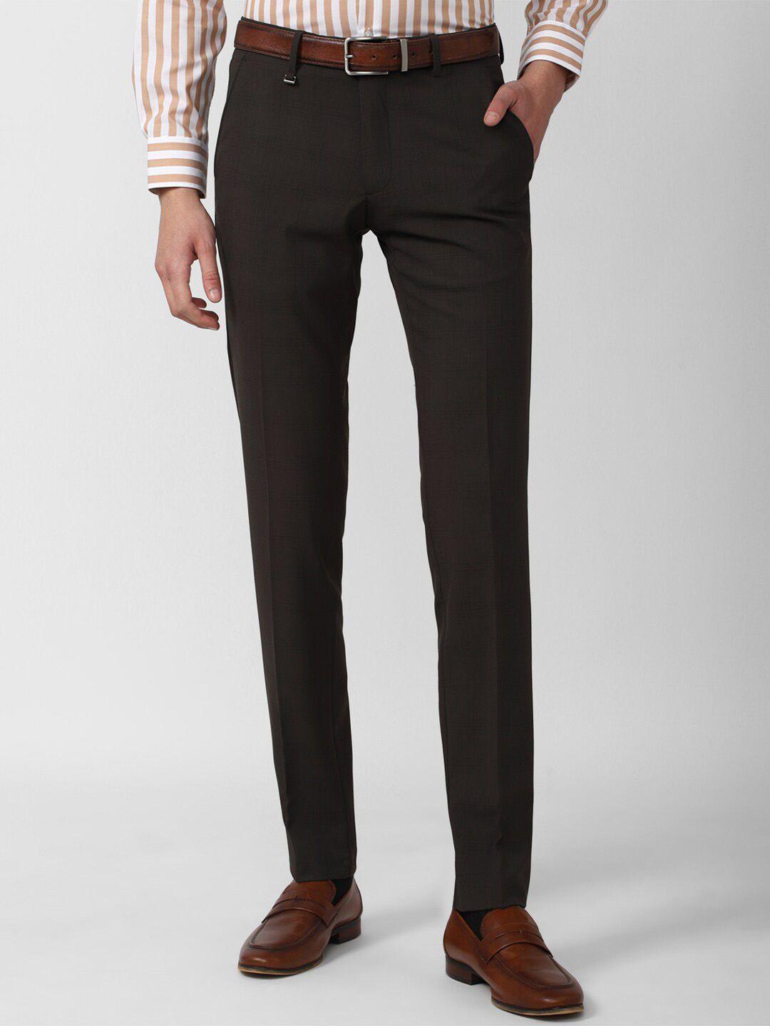 van-heusen-men-grey-slim-fit-formal-trousers