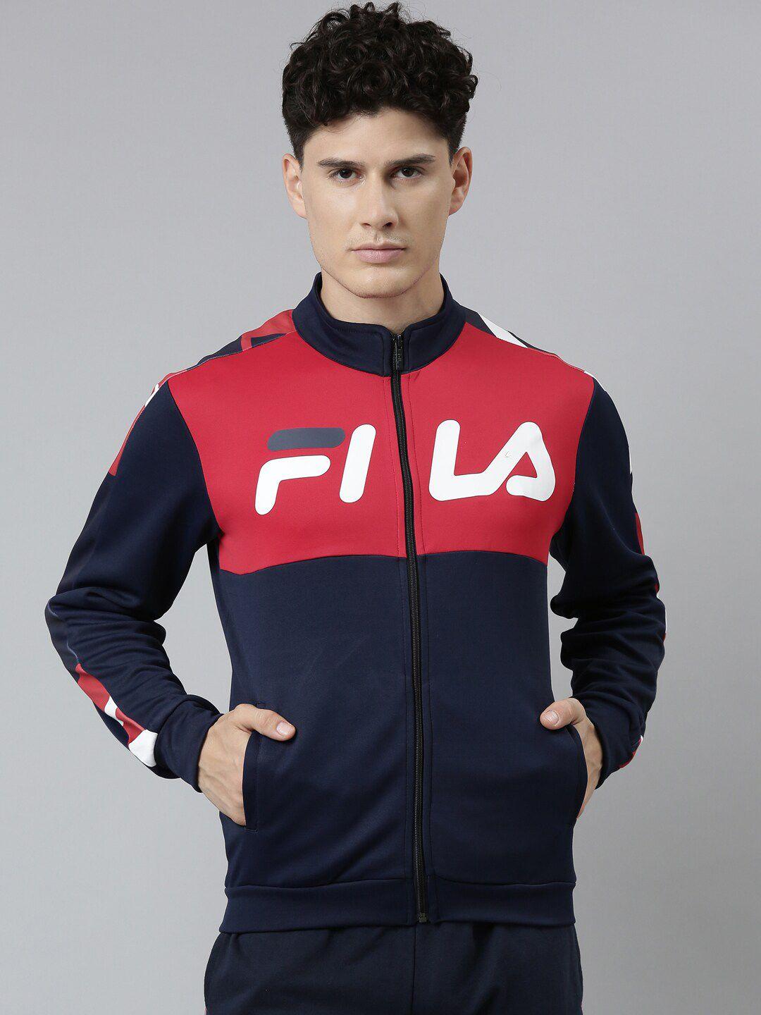 fila-men-blue-&-red-colourblocked-sporty-jacket