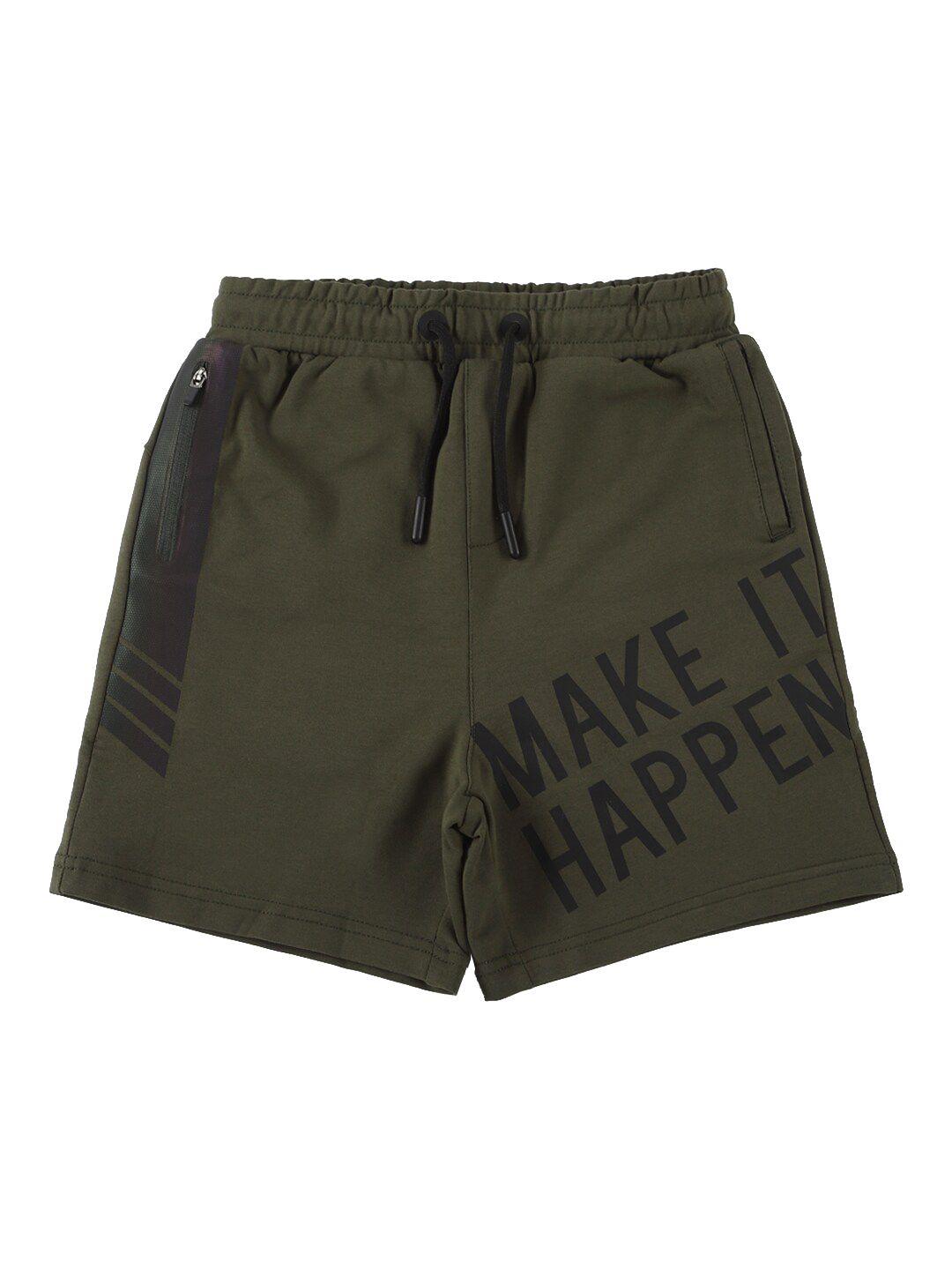 peter-england-boys-olive-green-typography-printed-shorts