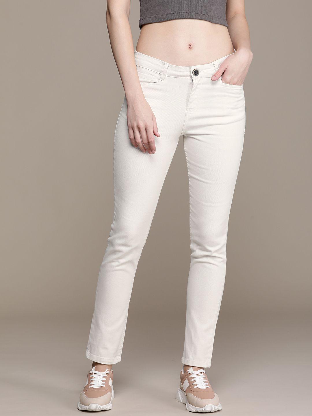 roadster-women-classic-slim-fit-solid-low-rise-trousers