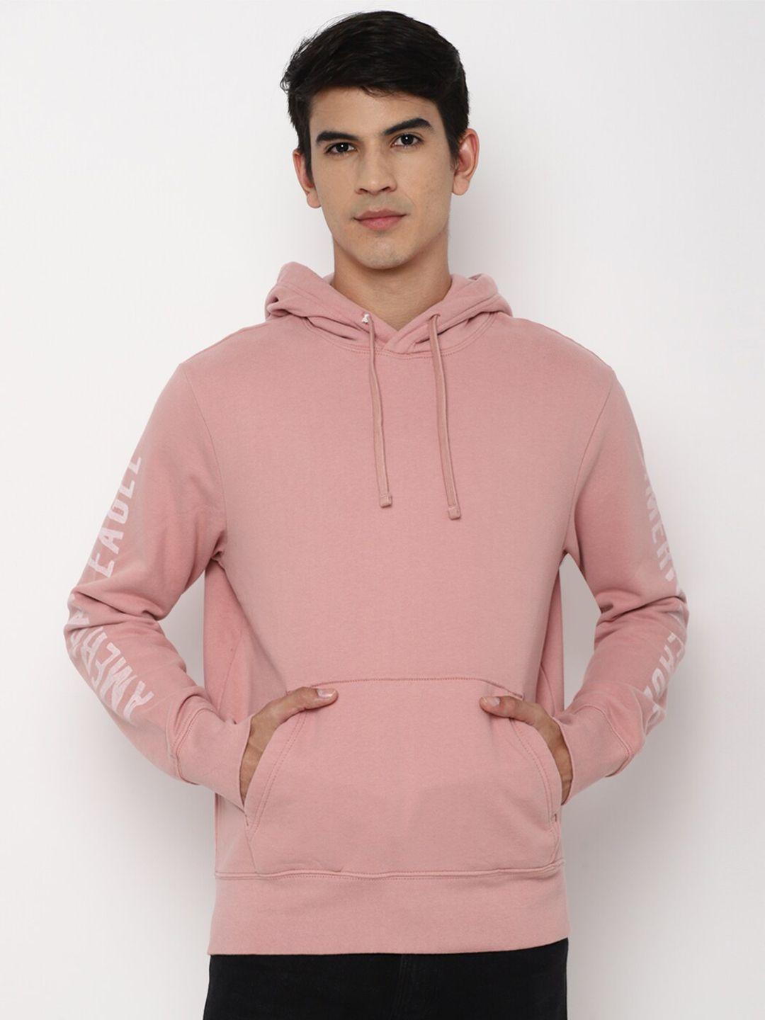 american-eagle-outfitters-men-peach-solid-hooded-sweatshirt