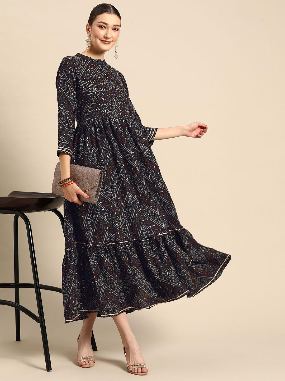 sangria-blue-ethnic-motifs-embroidered-fit-&-flare-midi-dress