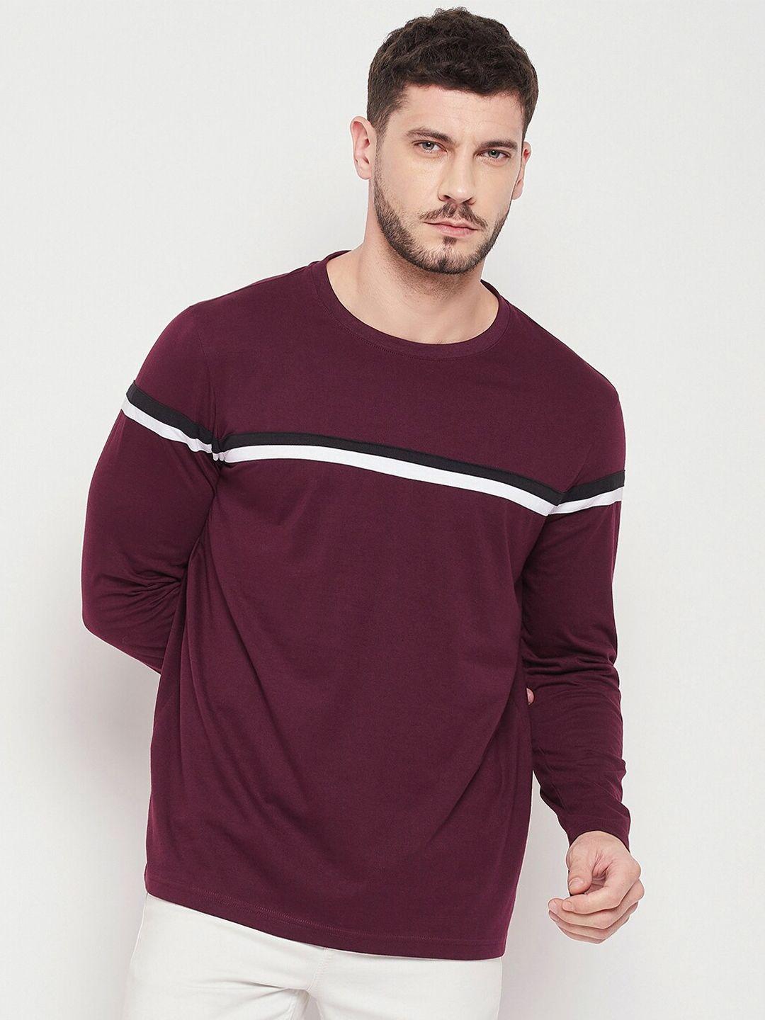 strop-men-maroon-cotton-striped-t-shirt