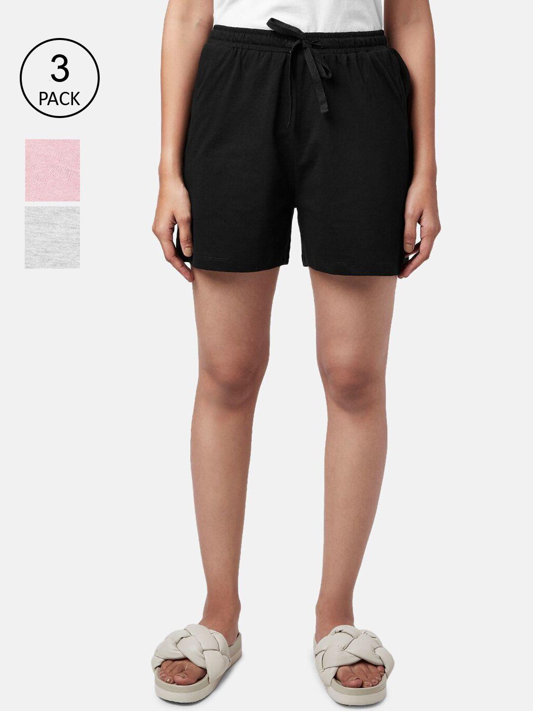 yu-by-pantaloons-women-pack-of-3-cotton-regular-shorts