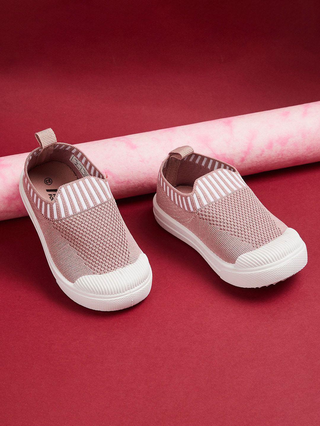 fame-forever-by-lifestyle-girls-pink-woven-design-slip-on-sneakers