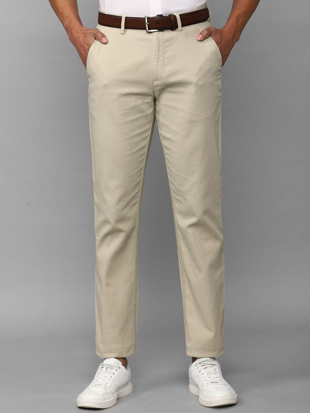 allen-solly-self-design-textured-trousers