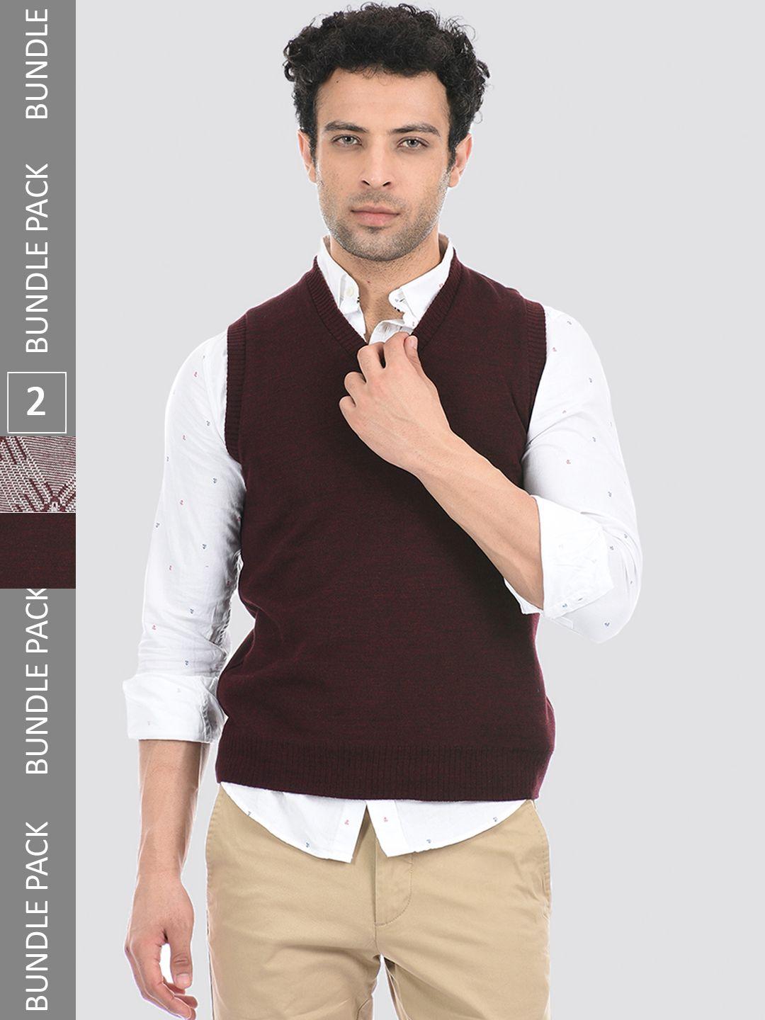 cloak-&-decker-by-monte-carlo-men-maroon-&-white-acrylic-sweater-vest