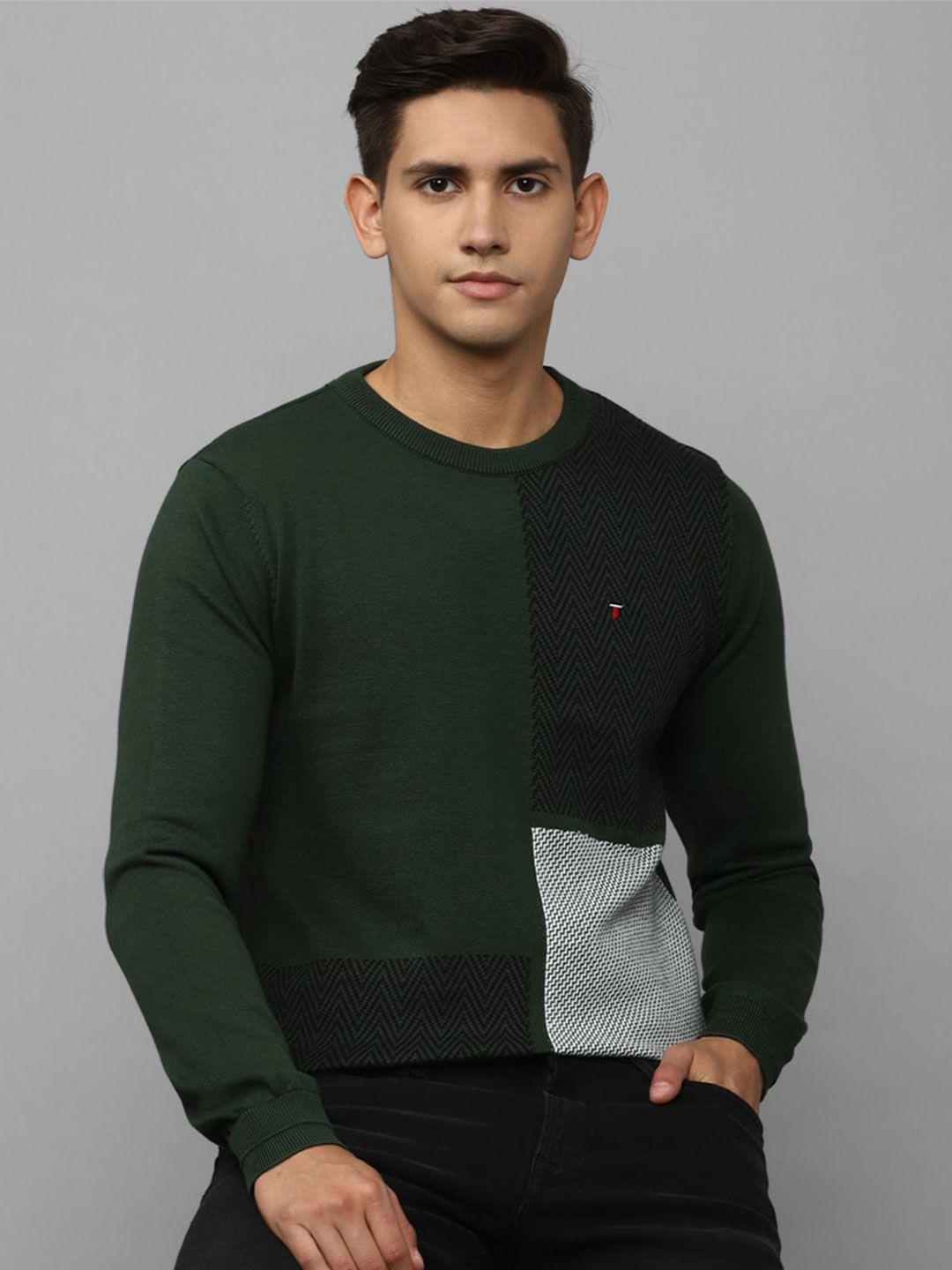 louis-philippe-sport-men-green-colourblocked-cotton-sweatshirt