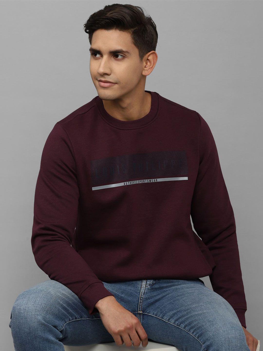 louis-philippe-sport-men-maroon-printed-cotton-sweatshirt