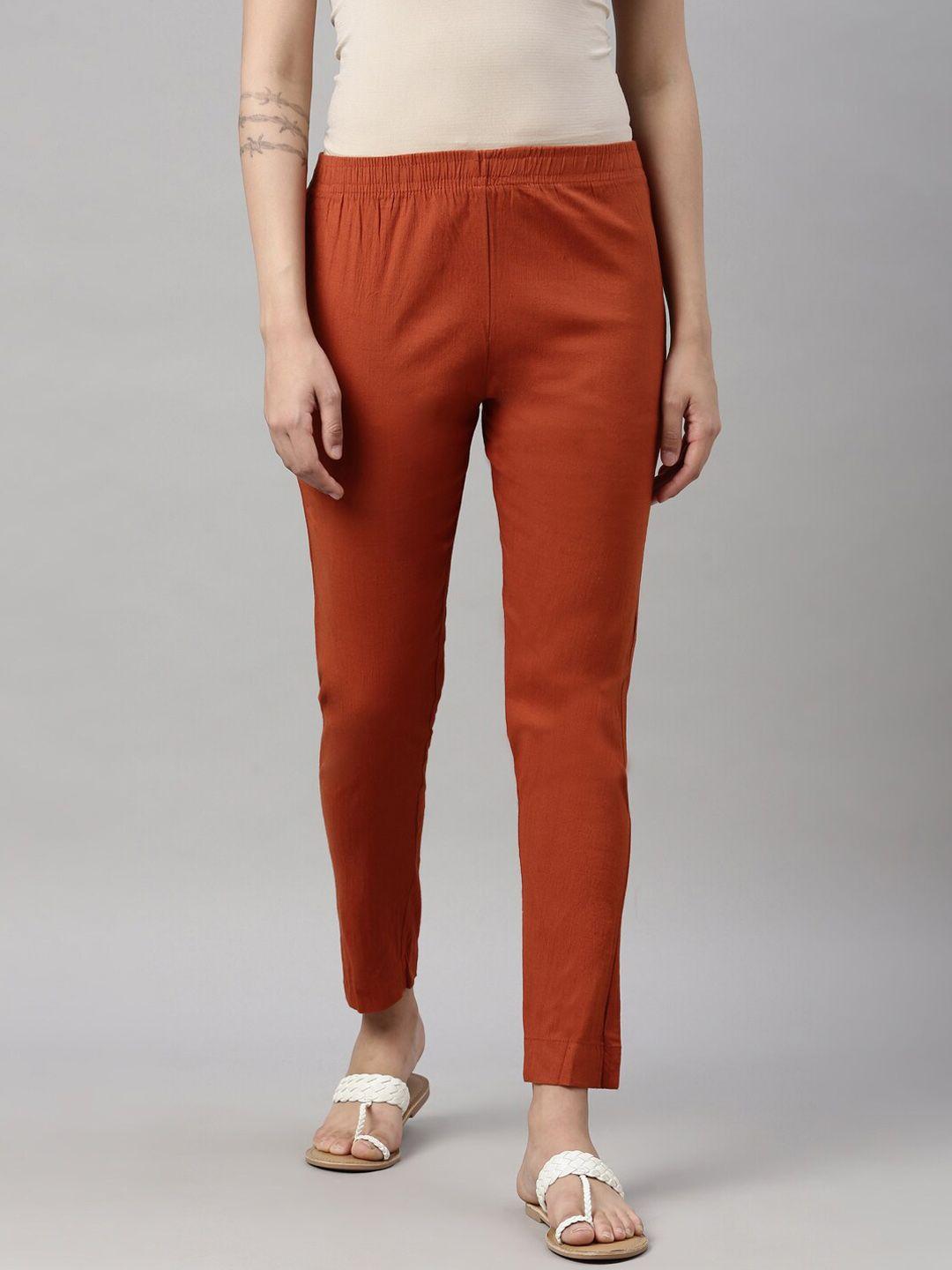 goldstroms-women-rust-cotton-trousers