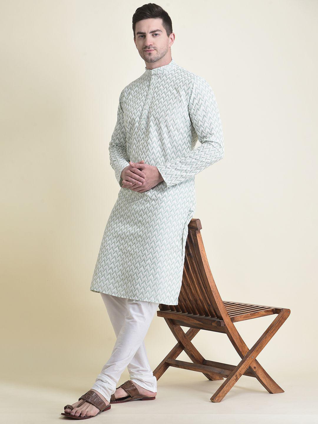 tabard-geometric-embroidered-thread-work-straight-fit-cotton-kurta