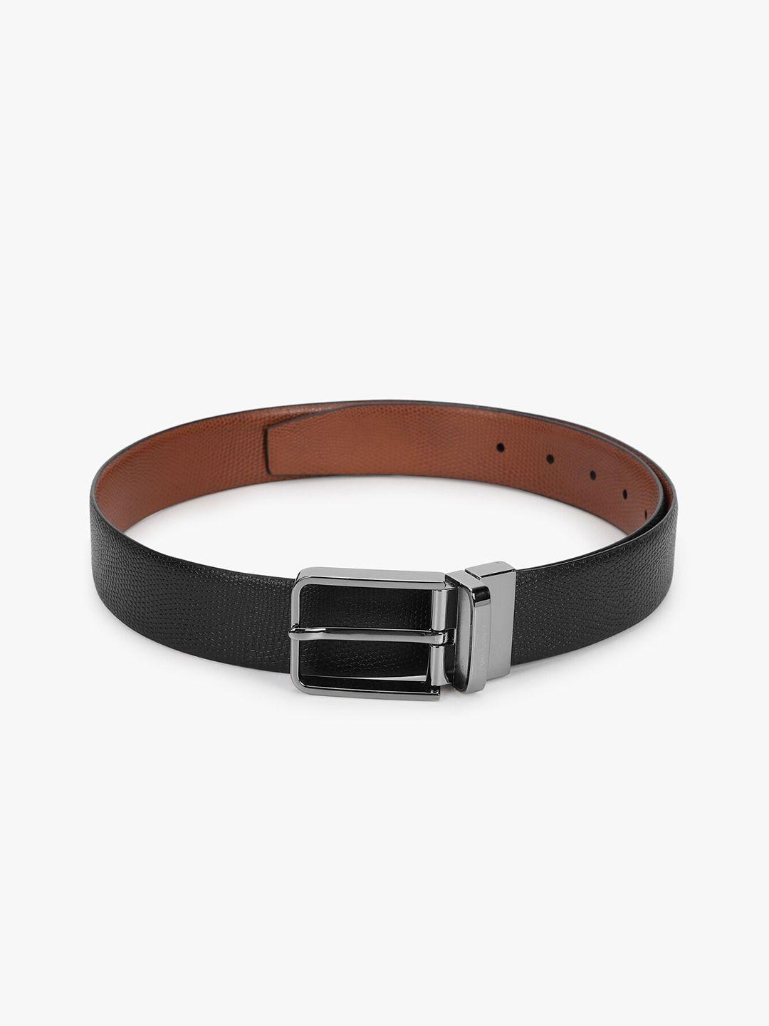 allen-cooper-men-black-textured-reversible-leather-belt