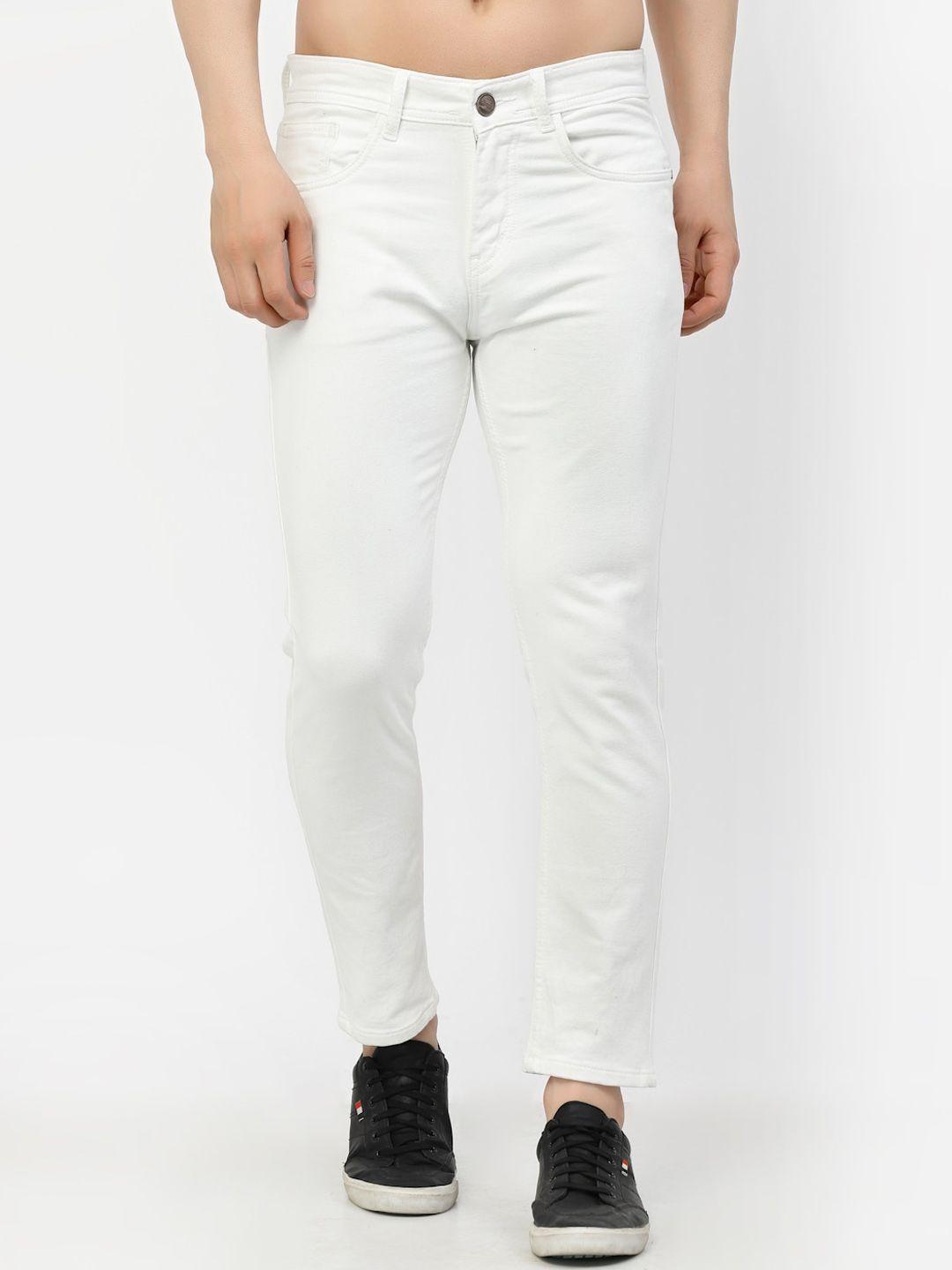 fever-men-white-slim-fit-low-distress-stretchable-jeans