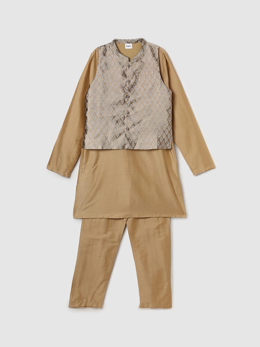 max-boys-kurta-with-pyjamas-&-waistcoat