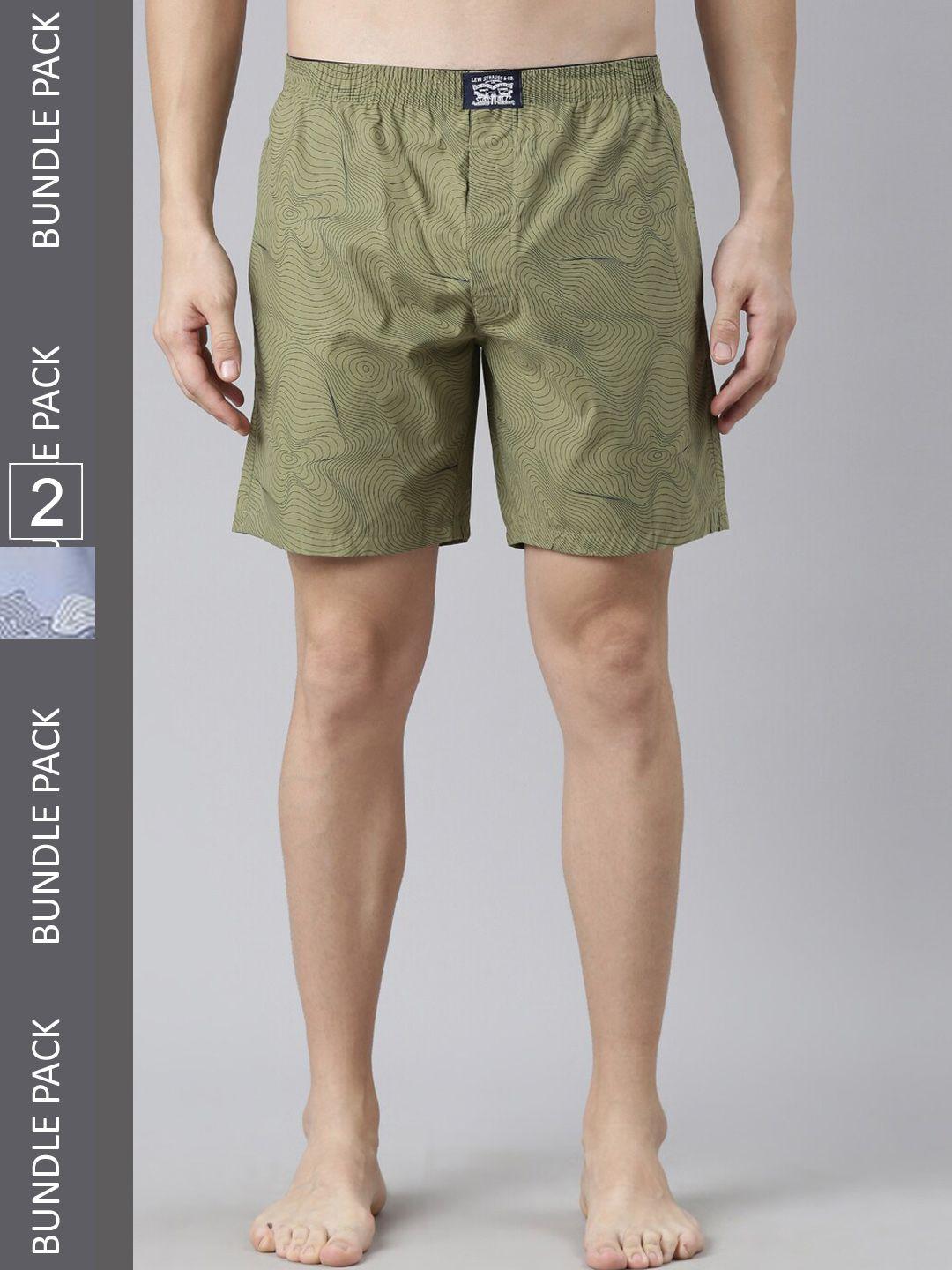 levis-men-pack-of-2-printed-woven-cotton-boxer-shorts-with-smartskin-technology-#023