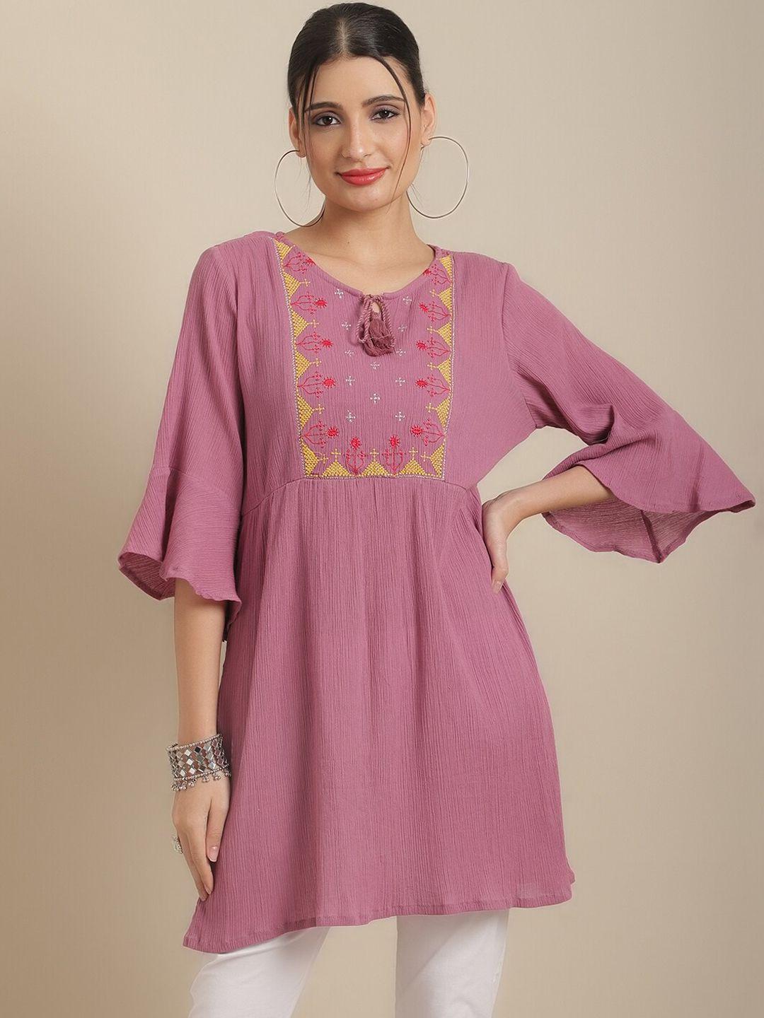 sangria-women-ethnic-motifs-embroidered-flared-sleeves-empire-kurti