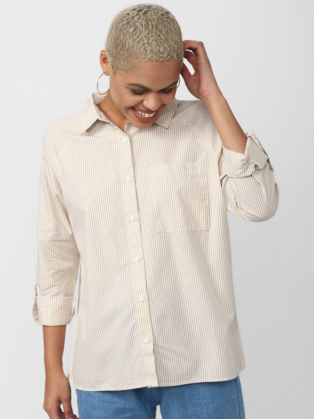 forever-21-striped-roll-up-sleeves-pure-cotton-shirt-style-top