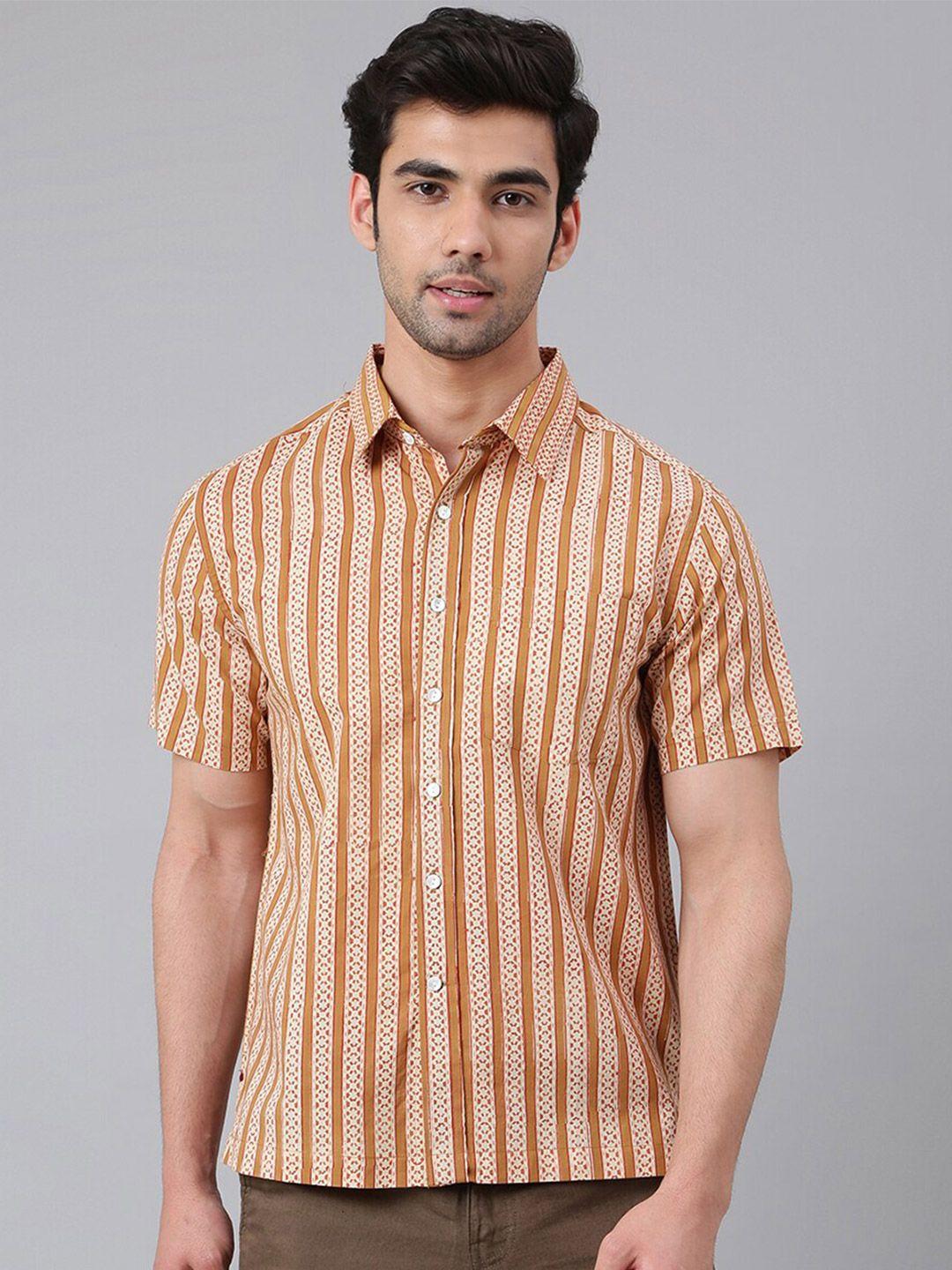 fabindia-men-comfort-striped-cotton-casual-shirt