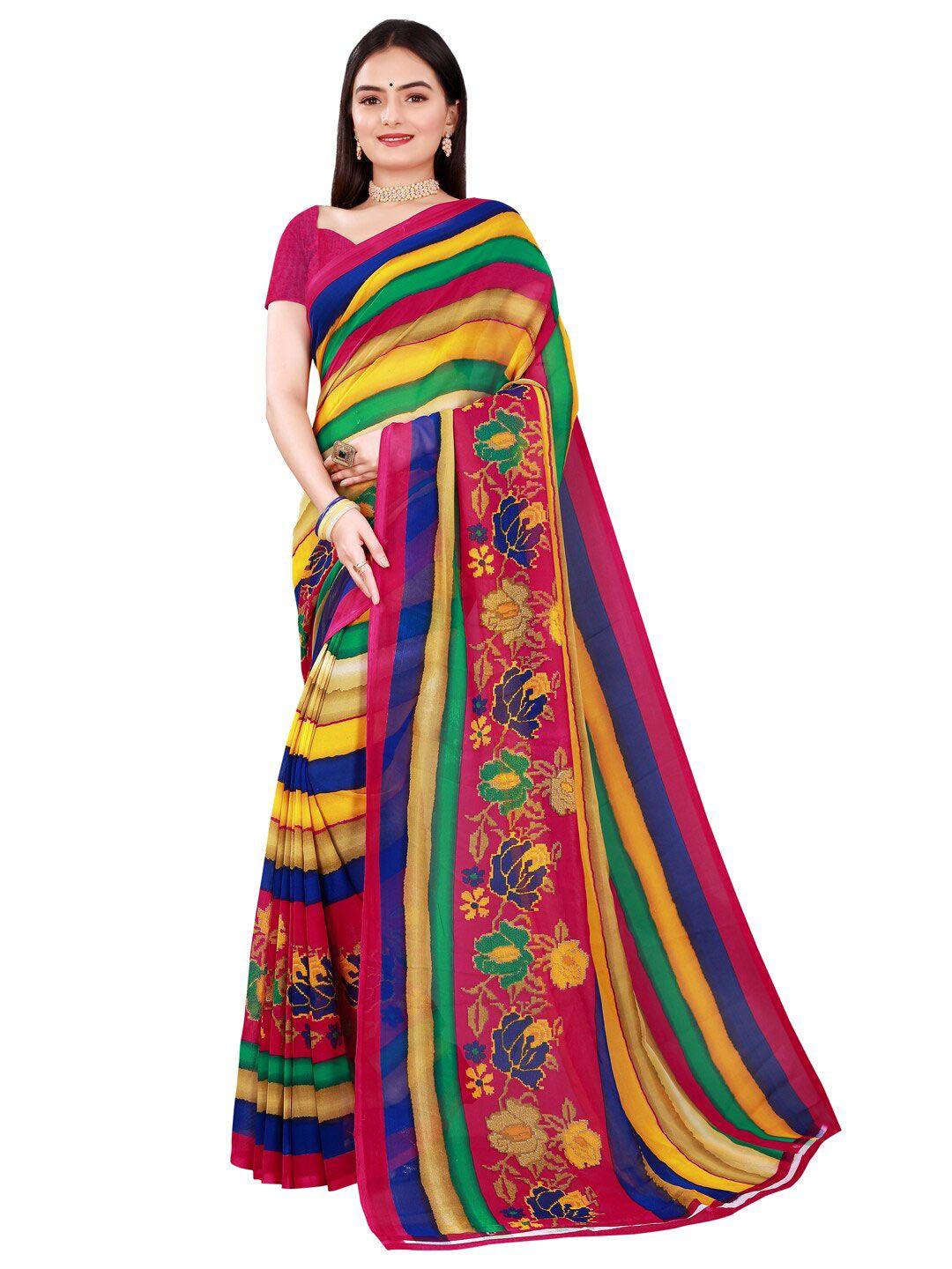 florence-striped-pure-georgette-saree
