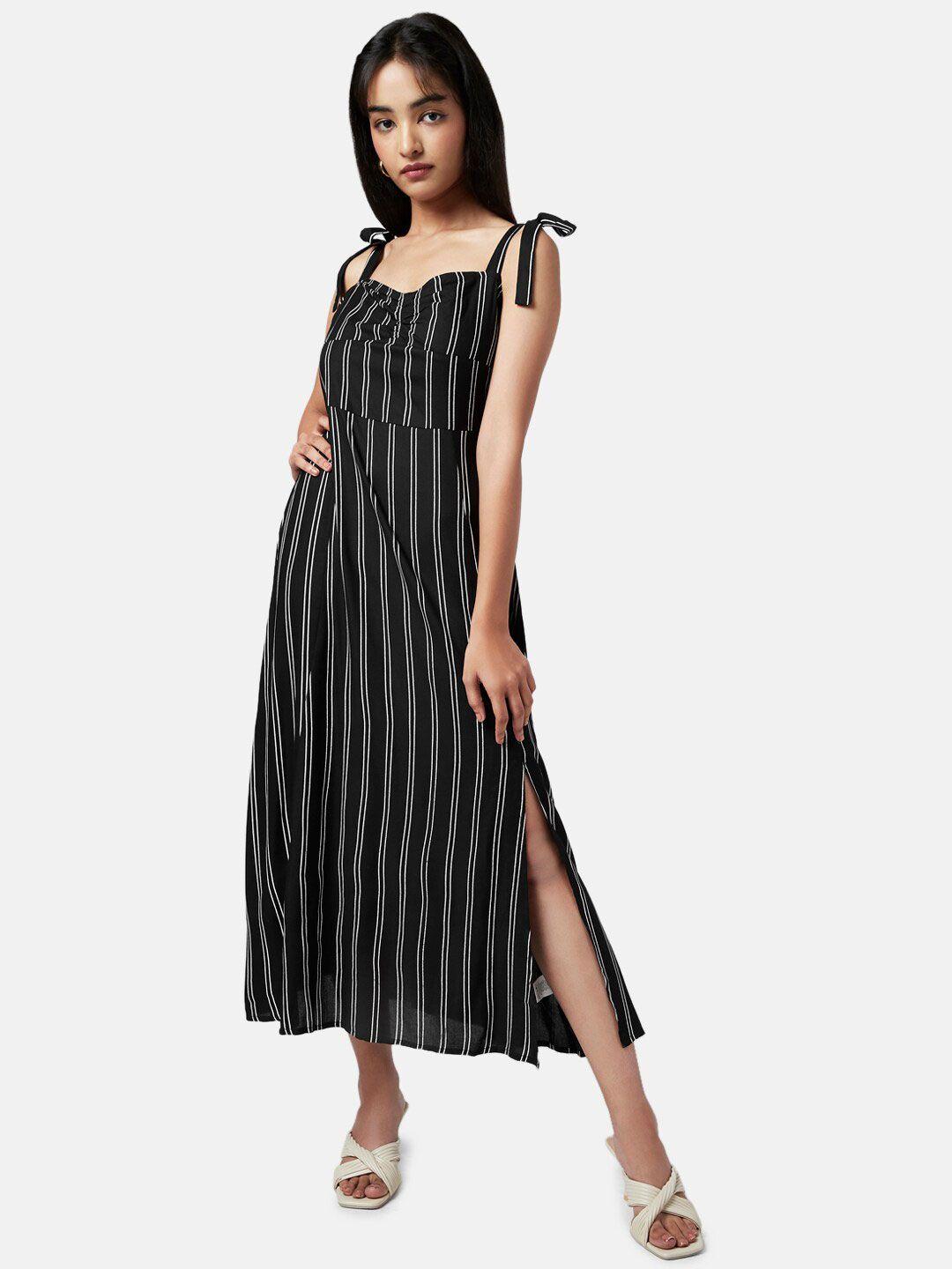 yu-by-pantaloons-black-striped-ethnic-a-line-maxi-dress
