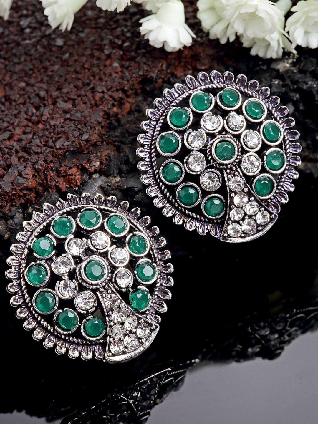 panash-oxidised-silver-plated-circular-studs-earrings
