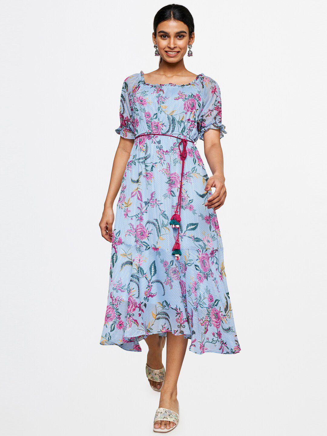 global-desi-floral-printed-belted-maxi-dress