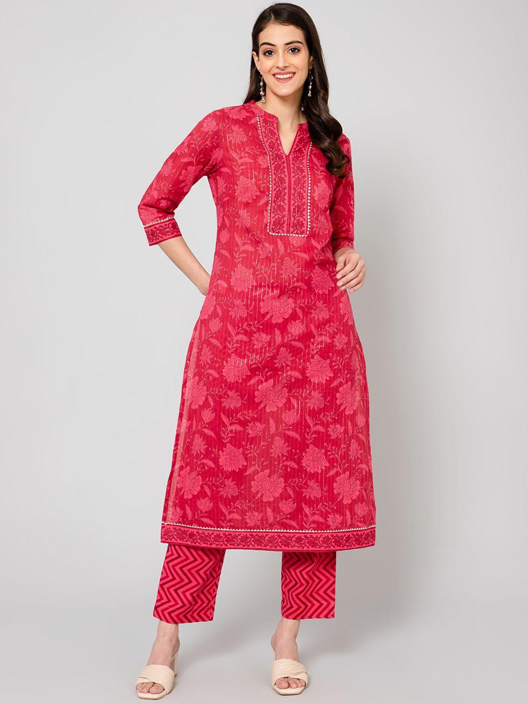 cantabil-women-floral-printed-pure-cotton-kurta-with-palazzos